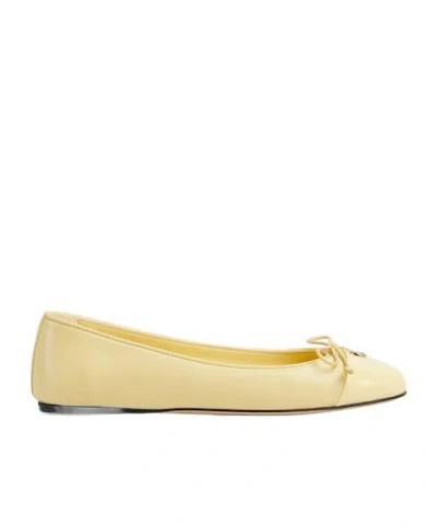 Gucci Women's Ballet Flat With Double G In Gold