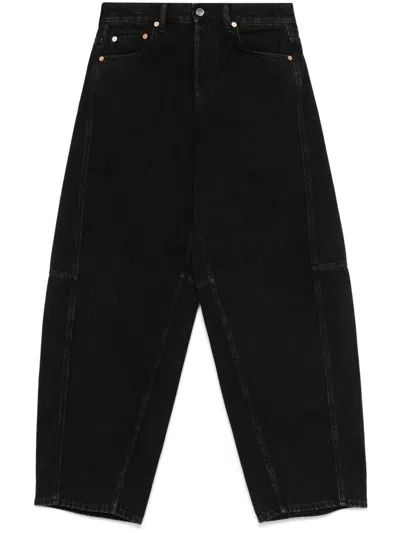 Gucci Women Baloon Denim Pants In Multicolor