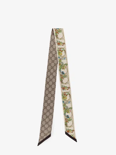 Gucci Women Bandeau In Seta In White