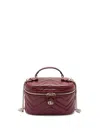 Gucci Mini Vanity Bag Gg Marmont Rosso Ancora Women In Multi