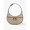 Gucci Ophidia Mini Gg Canvas Shoulder Bag In B.ebony/new Acero