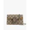Gucci Mini Dionysus Monogram-pattern Canvas Shoulder Bag In B.ebony/taupe