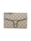 Gucci Dionysus Gg Supreme Canvas Wallet On Chain In Gray