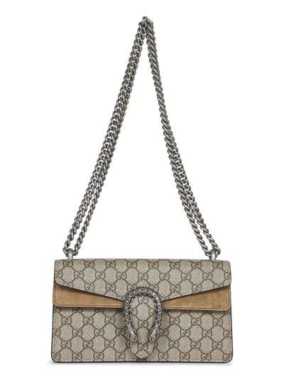Gucci Women Beige Dionysus Medium Shoulder Bag In Multi