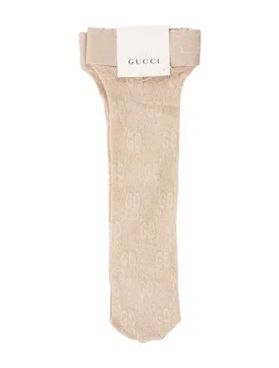 Pre-owned Gucci Women Beige  Socks In Neutrals