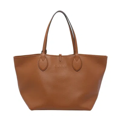 Gucci Women Big  Totissima Reversible Shopping Bag In Brown
