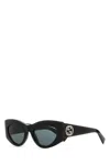 Gucci Black Cat Eye Sunglasses In Black