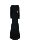 Gucci Long Fitted Silhouette Floor-length Dress In Black