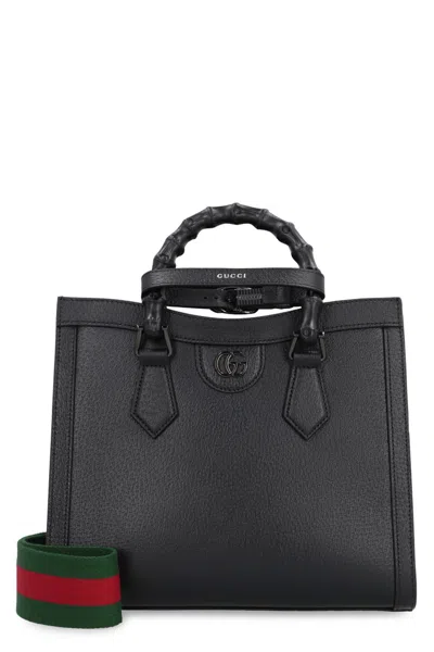Gucci Women Black Diana Medium Tote