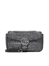 Gucci Women Black Gg Marmont Small Shoulder Bag
