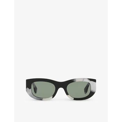 Gucci Womens Black Gg1627s Round-frame Acetate Sunglasses