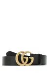 Gucci Women Black Leather Belt