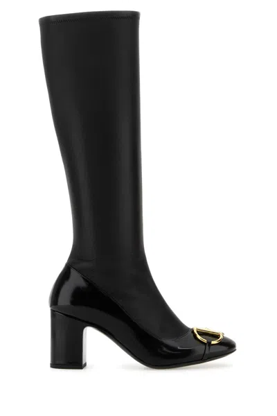 Gucci Women Black Leather Boots