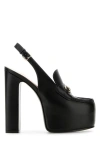Gucci Mocassini Slingback Con Plateau E Morsetto In Black