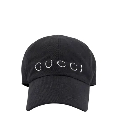 Gucci Women Black Logo Baseball Cap