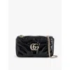 Gucci Womens Black Marmont Quilted Leather Shoulder Bag In Black