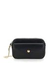 Gucci Black Shoulder Bag With Chain-link Removable Shoulder Strap And All-over Gg Motif In Leather W In Black