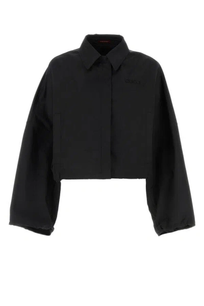GUCCI GUCCI WOMEN BLACK STRETCH POLYESTER JACKET