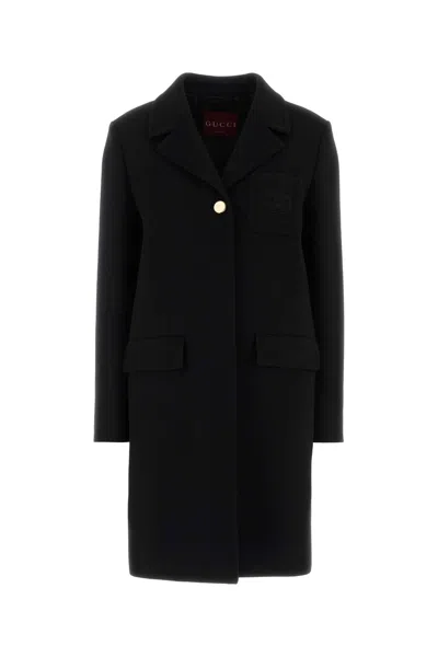 Gucci Women Black Wool Coat