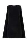 Gucci Chic Black Wool Mini Dress For Women In Black