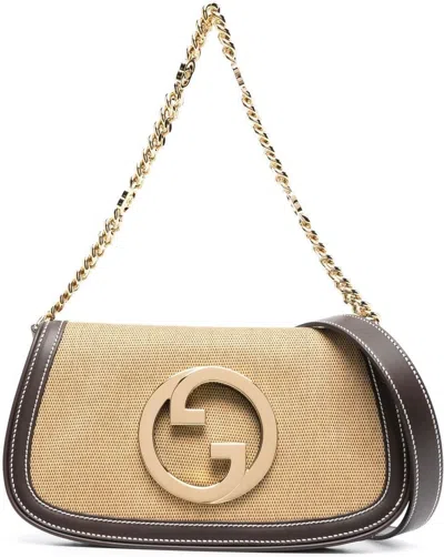Gucci Women's Blondie Shoulder Bag In Brwn Bei,c