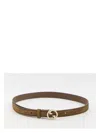 Gucci Blondie Slim Belt In Brown