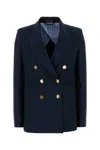 Gucci Blazer Double-breasted Gold-tone Buttons In Blue
