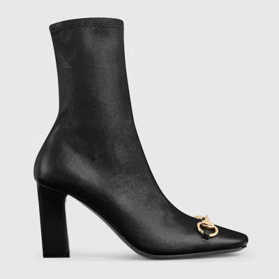 Gucci Women's Bootie With Horsebit In Black