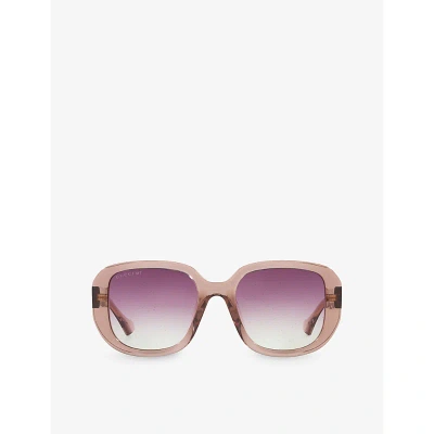 Gucci Gg1557sk Beige Sunglasses In Brown