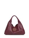 Gucci Women Burgundy  Softbit Maxi Shoulder Bag In Burgundy