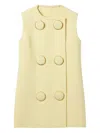 Gucci Women Buttoned Maxi Vest In Neutral