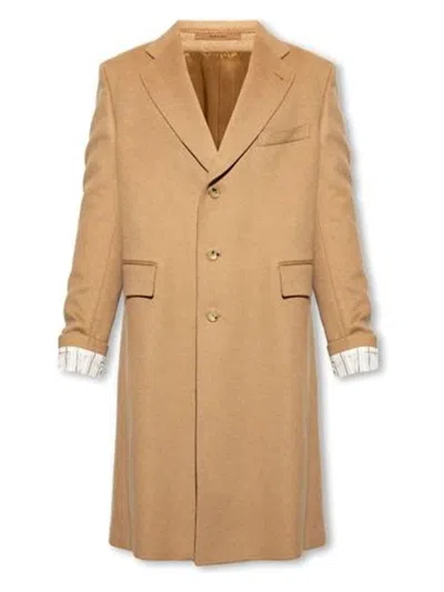 GUCCI WOMEN'S CAMEL WOOL COAT