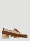 Gucci Women Canvas Gg Heeled Pump In Brown