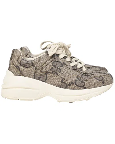 Gucci Women's Canvas Rhyton Monogram Sneaker (authentic Pre-loved) In Multi