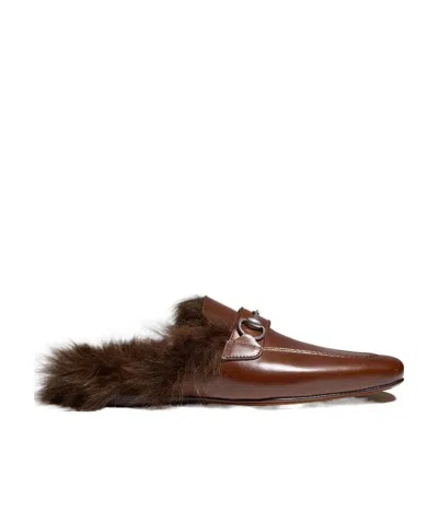 Gucci Women's Casanova Mule In Dark Brown