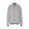 Gucci Women Cashmere And Wool Cardigan With Web In Gray