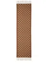 Gucci Women Cashmere Scarf In Brown