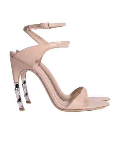 Gucci Castello Leather Sandals In Multi