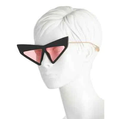 Pre-owned Gucci Women's Cat Eye 100% Authentic Sunglasses In Pink