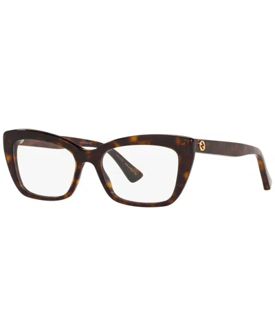 Gucci Women's Cat Eye Eyeglasses, Gc00165651-x In Brown