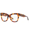Gucci Women's Cat Eye Eyeglasses, Gc00181251-x In Brown
