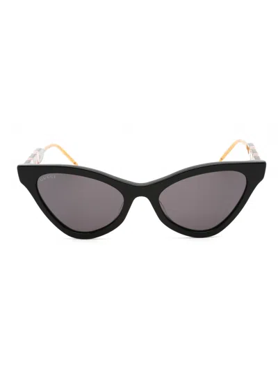 Gucci Women's Cat Eye Mini Sunglasses In Black