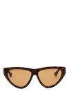 Gucci Bold Cat Eye Sunglasses With Tortoiseshell In Brown