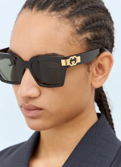 Gucci Women Cat Eye Sunglasses In Black