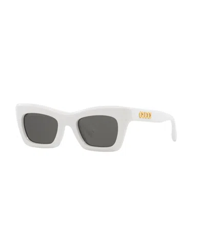 Gucci Women's Cat Eye Sunglasses, Gg1773s Gc002188 In White