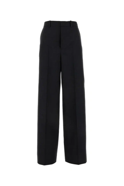Gucci Embroidered Wool Pant With Striped Detail In Stripped