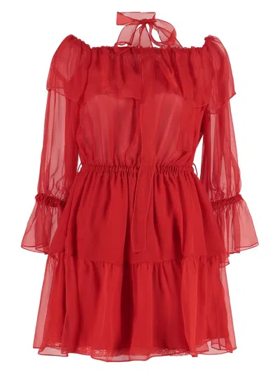 Gucci Women's Chiffon Mini Dress