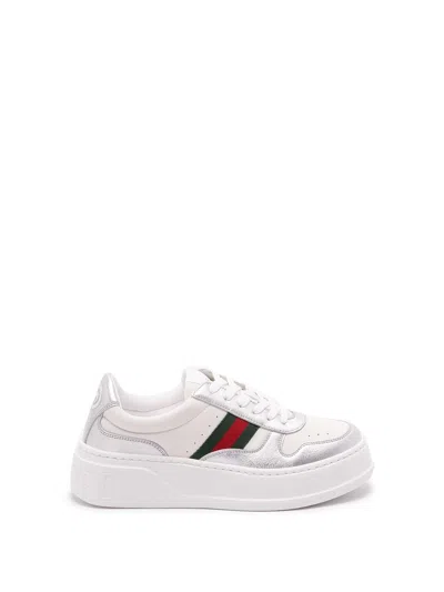 GUCCI GUCCI WOMEN CHUNKY SNEAKERS WITH `WEB`