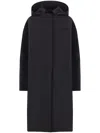 Gucci Adjustable Waist Hooded Coat In Multicolor