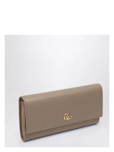 Gucci Women's Continental Gg Marmont Tortora Wallet
